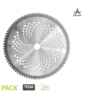 Disque 80 dents 255 mm Texas pour débroussaillage intensif