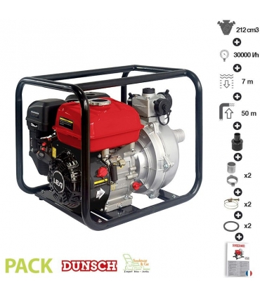 Motopompe thermique à forte pression 6,5 bars,débit de 30m3/h LEA LE71212-50H