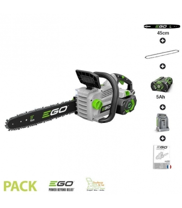Pack tronconneuse sans fil avec batterie et chargeur guide Oregon 45 cm Ego Power  CS1800E