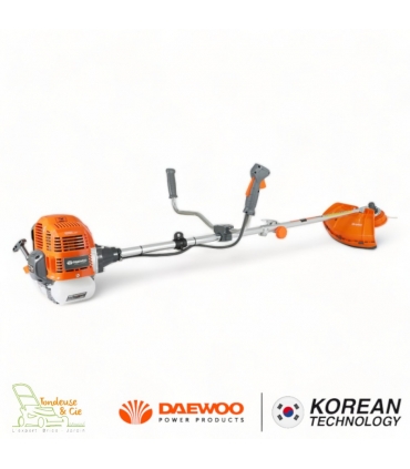 Débroussailleuse thermique 2 temps 51,7 cm3 coupe 45cm lame 3 dents harnais DAEWOO DBC520
