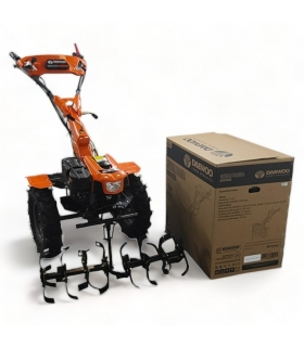 Motoculteur thermique à traction 212cm3, largeur de travail jusqu'à 130cm, 2 vitesses AV/1 AR, guidon ajustable - DAEWOO Motoculteur thermique à traction 212cm3, largeur de travail jusqu'à 130cm, 2 vitesses AV/1 AR, guidon ajustable - DAEWOO