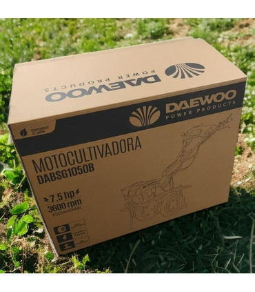 Motoculteur thermique à traction 212cm3, largeur de travail jusqu'à 130cm, 2 vitesses AV/1 AR, guidon ajustable - DAEWOO