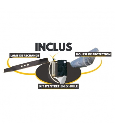 Tondeuse thermique tractée 173 cc 4,3cv, largeur de coupe de 51 cm, fonction mulching, avec pack d'accessoires - TEXAS