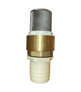 Clapet anti retour laiton avec crépine et manchette pour motopompe 2 pouces Clapet anti retour laiton avec crépine et manchette pour motopompe 2 pouces