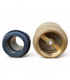 Clapet anti retour en laiton avec crépine et manchette, pour pompe - 1,5 pouces (40 mm) Clapet anti retour en laiton avec crépine et manchette, pour pompe - 1,5 pouces (40 mm)