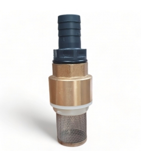 Clapet anti retour en laiton avec crépine et manchette, pour pompe - 3/4 pouce (20 mm) Clapet anti retour en laiton avec crépine et manchette, pour pompe - 3/4 pouce (20 mm)