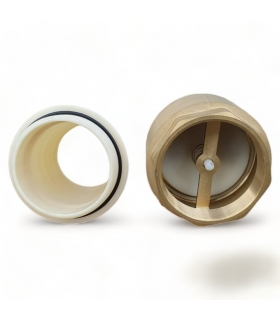 Clapet anti retour en laiton avec crépine et manchette, pour pompe - 4 pouces (100 mm) Clapet anti retour en laiton avec crépine et manchette, pour pompe - 4 pouces (100 mm)