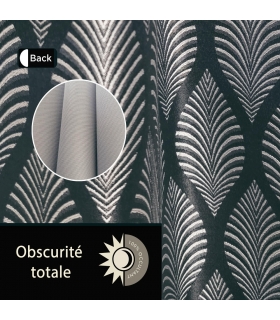 Rideau  fantaisie 100% occultant à œillets, Gris anthracite - 140x240cm prêt a poser Atout Ciel Rideau  fantaisie 100% occultant à œillets, Gris anthracite - 140x240cm prêt a poser Atout Ciel