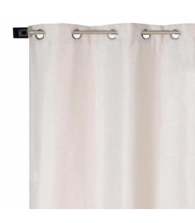 Rideau thermique effet lin chiné doublé polaire ton sur ton, Beige - à œillets 135x240cm prêt a poser Atout Ciel Rideau thermique effet lin chiné doublé polaire ton sur ton, Beige - à œillets 135x240cm prêt a poser Atout Ciel