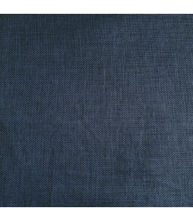 Rideau thermique effet lin chiné doublé polaire ton sur ton à œillets, Bleu marine - 135x240cm prêt a poser Atout Ciel