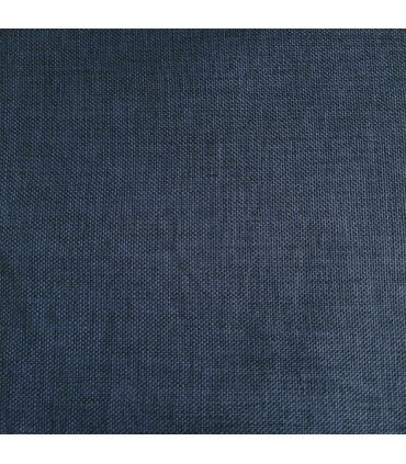 Rideau thermique effet lin chiné doublé polaire ton sur ton à œillets, Bleu marine - 135x240cm prêt a poser Atout Ciel