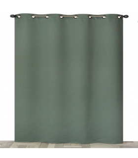 Rideau occultant à œillets, Kaki - 140x240cm prêt a poser Atout Ciel