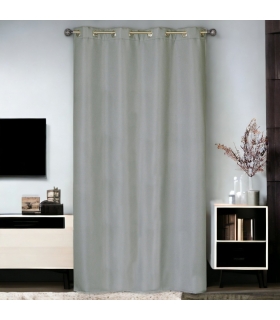 Rideau isolant thermique et phonique à œillets, gris, 140x240cm prêt a poser Rideau isolant thermique et phonique à œillets, gris, 140x240cm prêt a poser