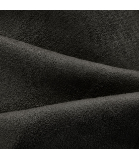 Rideau suédine thermique doublé polaire, Noir - 140x240cm prêt a poser Atout Ciel