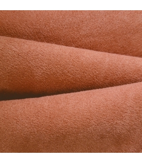 Rideau suédine thermique doublé polaire, Terracota - 140x240cm prêt a poser Atout Ciel