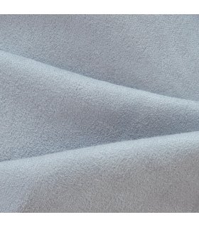 Rideau suédine thermique doublé polaire, Bleu glacier - 140x240cm prêt a poser Atout Ciel