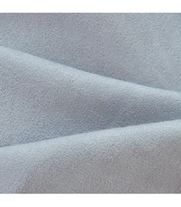 Rideau suédine thermique doublé polaire, Bleu glacier - 140x240cm prêt a poser Atout Ciel