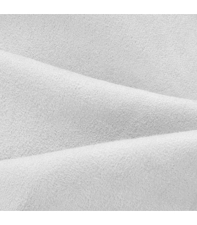 Rideau suédine thermique doublé polaire, Blanc - 140x240cm prêt a poser Atout Ciel