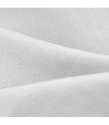 Rideau suédine thermique doublé polaire, Blanc - 140x240cm prêt a poser Atout Ciel