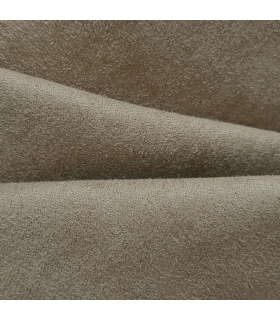 Rideau suédine Thermique doublé Polaire, Taupe - 140x180cm Prêt a poser Atout Ciel