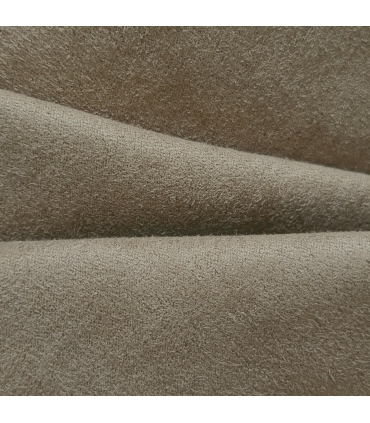 Rideau suédine Thermique doublé Polaire, Taupe - 140x180cm Prêt a poser Atout Ciel