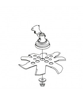 Lame duro broyeur spéciale ronces, arbustes et racines 8 dents épaisseur 3 mm diamètre 25,4mm 72050008