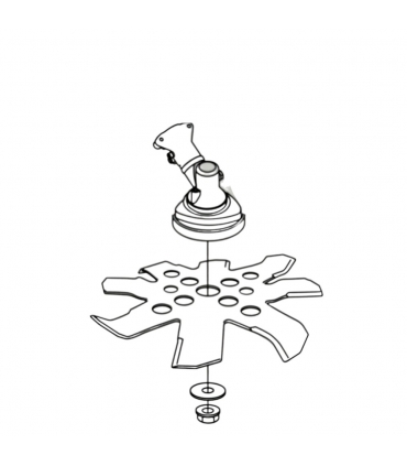 Lame duro broyeur spéciale ronces, arbustes et racines 8 dents épaisseur 3 mm diamètre 25,4mm 72050008