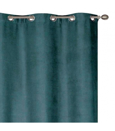 Rideau suédine thermique doublé polaire, Vert - 140x240cm prêt a poser Atout Ciel