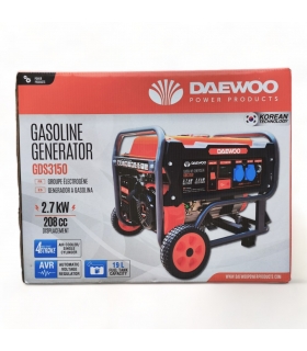 Groupe électrogène à essence 2700W monophasé, 230V, AVR - DAEWOO GDS3150E Groupe électrogène à essence 2700W monophasé, 230V, AVR - DAEWOO GDS3150E