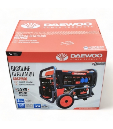 Groupe électrogène à essence 6500W, démarrage électrique, Régulateur AVR  - DAEWOO GDS7950E