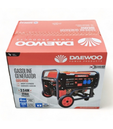 Groupe électrogène à essence 3500W, 230V, régulateur AVR - DAEWOO GDS4950E