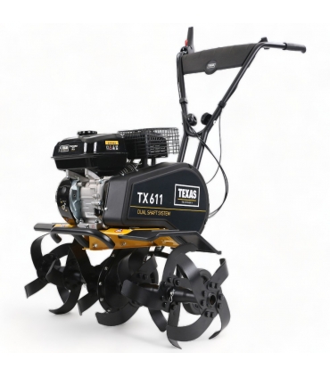 Motobineuse 4 temps 212cc, Largeur de Travail Extensible, 4000 watts, Marche Avant et Arrière avec Dual Shaft - TEXAS TX611TG