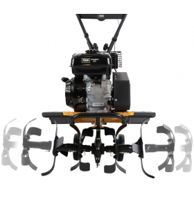 Motobineuse 4 temps 212cc, Largeur de Travail Extensible, 4000 watts, Marche Avant et Arrière avec Dual Shaft - TEXAS TX611TG Motobineuse 4 temps 212cc, Largeur de Travail Extensible, 4000 watts, Marche Avant et Arrière avec Dual Shaft - TEXAS TX611TG