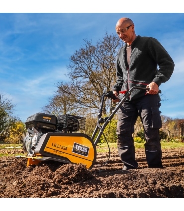 Motobineuse Thermique Puissante 4Kw, 212cc, largeur de travail jusqu'à 85 cm - TEXAS Lilli 535TG Dual Shaft