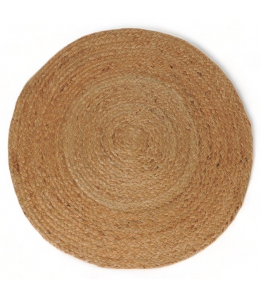 Tapis Rond en Jute Naturel, D80cm - 69002 Atout Ciel