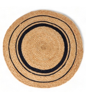 Tapis Rond en Jute tressé Naturel, D120cm - Atout Ciel 69001 Tapis Rond en Jute tressé Naturel, D120cm - Atout Ciel 69001