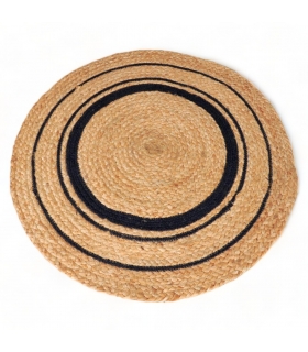 Tapis Rond en Jute tressé Naturel, D120cm - Atout Ciel 69001 Tapis Rond en Jute tressé Naturel, D120cm - Atout Ciel 69001