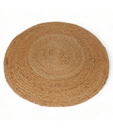 Tapis Rond en Jute Naturel, D120cm - Atout Ciel 69002