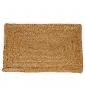 Tapis rectangulaire en Jute tressé Naturel, 100x150cm - Atout Ciel 69004 Tapis rectangulaire en Jute tressé Naturel, 100x150cm - Atout Ciel 69004