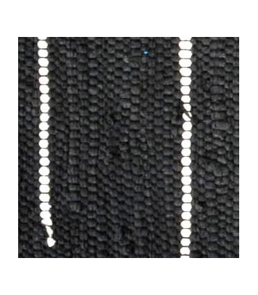 Tapis rectangulaire en Coton avec Franges, Noir, 100x150cm - Atout Ciel 69005