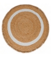 Tapis Rond en Jute tressé, Beige, D80cm - Atout Ciel 69008