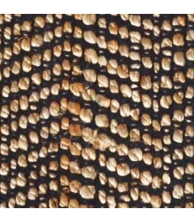 Tapis rectangulaire avec Franges en Jute et Coton, Noir, 60x90cm - Atout Ciel 69007 Tapis rectangulaire avec Franges en Jute et Coton, Noir, 60x90cm - Atout Ciel 69007