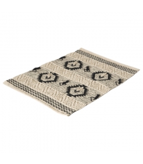 Tapis éthnique rectangulaire en Coton, Beige, 100x150cm - Atout Ciel 69009 Tapis éthnique rectangulaire en Coton, Beige, 100x150cm - Atout Ciel 69009