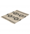 Tapis éthnique rectangulaire en Coton, Beige, 100x150cm - Atout Ciel 69009