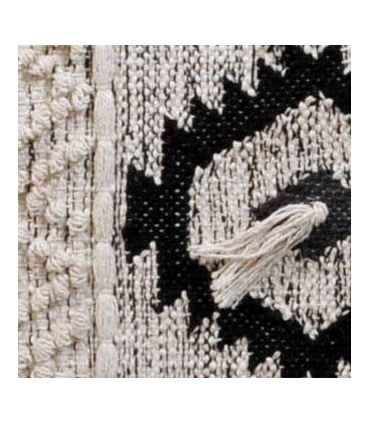 Tapis éthnique rectangulaire en Coton, Beige, 100x150cm - Atout Ciel 69009