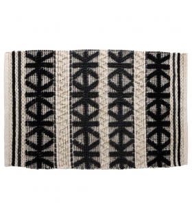 Tapis Ethnique rectangulaire en Coton, Beige, 60x90cm - Atout Ciel 69010 Tapis Ethnique rectangulaire en Coton, Beige, 60x90cm - Atout Ciel 69010