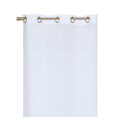Voilage à œillets, blanc 140x240cm - prêt à accrocher, Atout Ciel