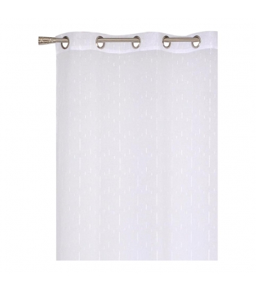 Rideau léger blanc à œillets, 240x240cm - facile à installer, Atout Ciel