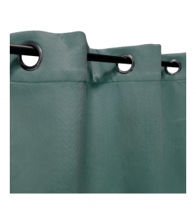 Rideau occultant thermique, velours frappé vert, doublure polaire 140x240cm - prêt à poser, Atout Ciel Rideau occultant thermique, velours frappé vert, doublure polaire 140x240cm - prêt à poser, Atout Ciel