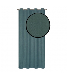 Rideau occultant thermique, velours frappé vert, doublure polaire 140x240cm - prêt à poser, Atout Ciel Rideau occultant thermique, velours frappé vert, doublure polaire 140x240cm - prêt à poser, Atout Ciel